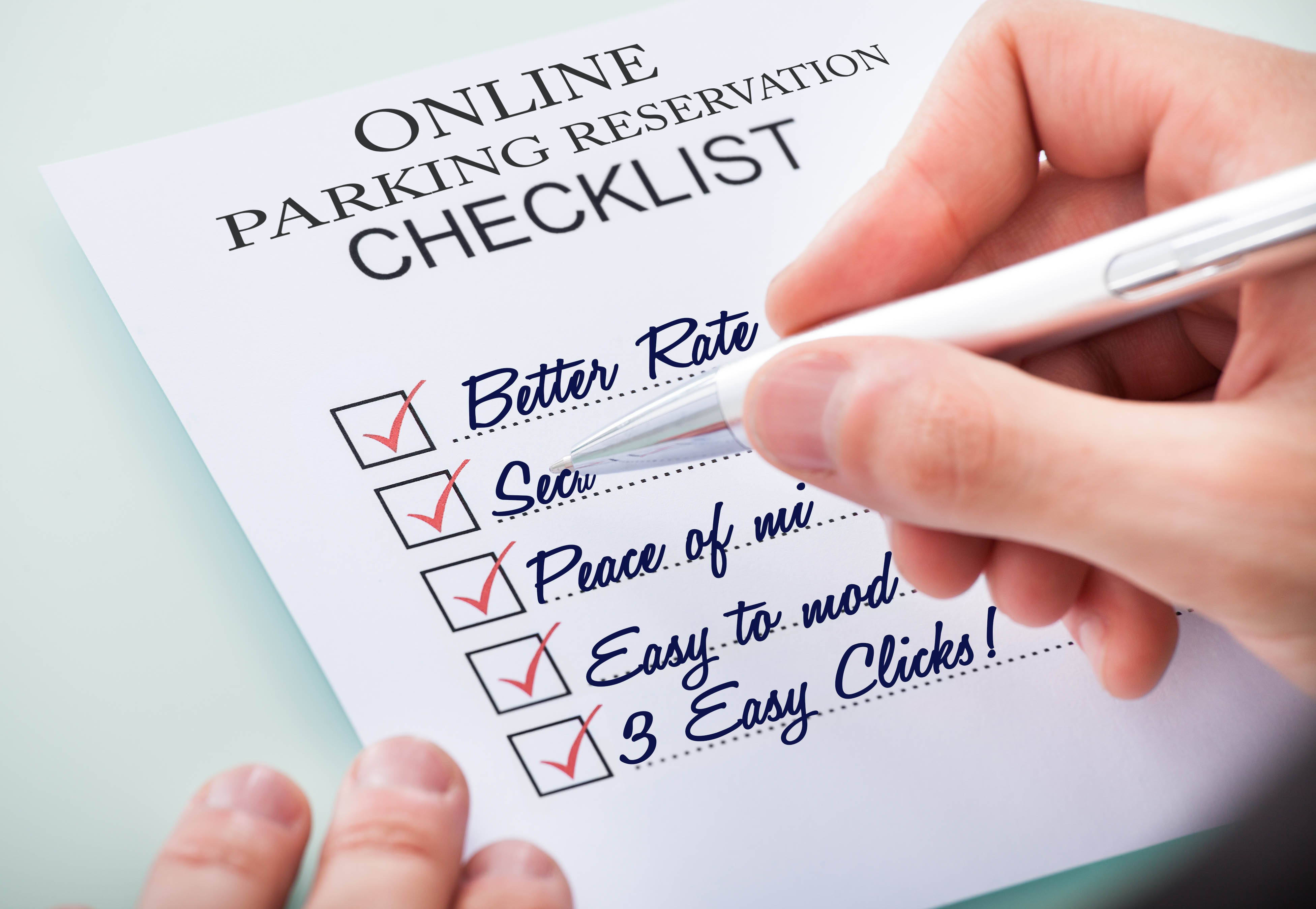 DTW Discount Airport Parking checklist